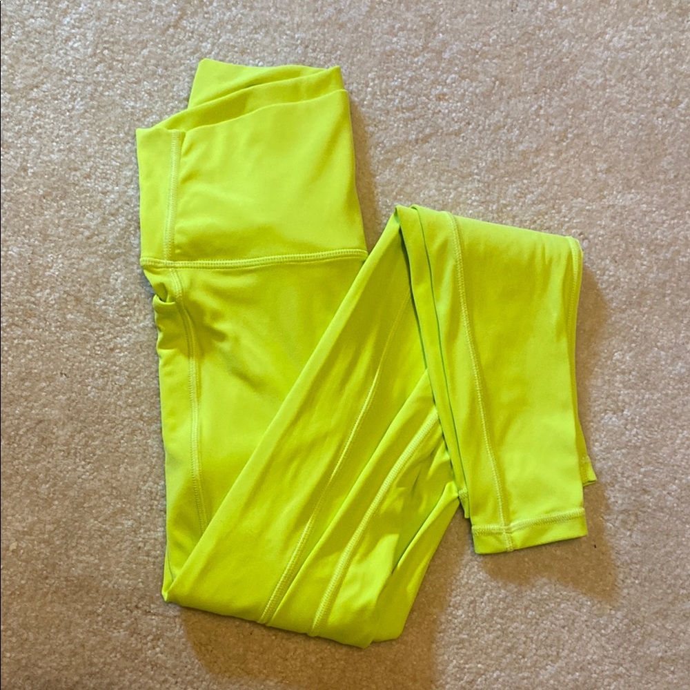 PARAGON Neon Yellow Sculptseam Leggings Small
